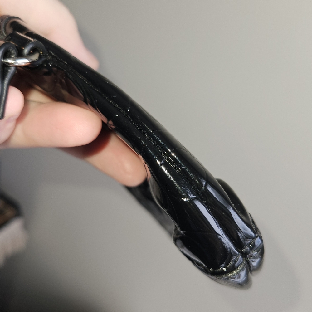 Coach Black Patent Leather Wristlet - Picture 10 of 12